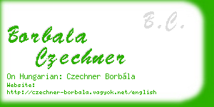 borbala czechner business card
